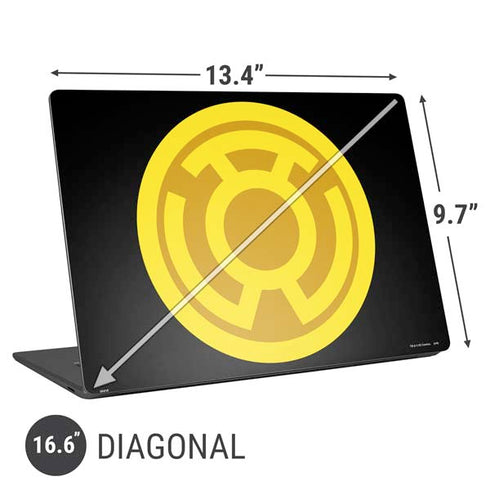 DC Comics Green Lantern Sinestro Emblem Universal Laptop 16.6in (13.4 x 9.7in) Skin